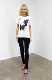 Bat Tee In white
