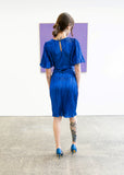 Galaxy Dress Metallic Blue (knee length)