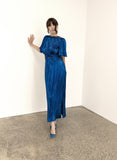 Galaxy Dress Metallic Blue