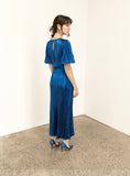 Galaxy Dress Metallic Blue