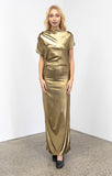 Eva Gold Lamé Dress