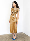 Gold Lake Lamé Dress