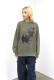 Bat Sweatshirt In Green