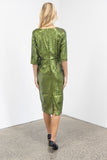 Penny Sequin Dress In Cerice Green Sequin