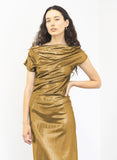 Gold Lake Lamé Dress