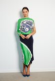 Dragon Queen Silk Cocktail Dress (Sold Out)