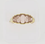 Bugatti Deco Ring - Rose Quartz