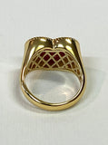 Valencia Heart Ring In Gold Onyx