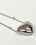 Vita Heart Necklace In Silver