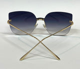 Hailwood Delphine Sun-glass In Black/smoke & Gold