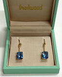 Sky-Fall Blue Topaz Drops In Gold